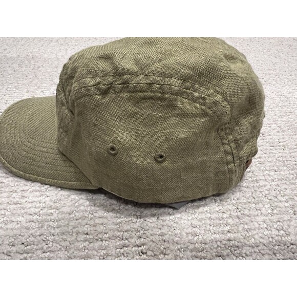 Authentic Rare Supreme Cap Olive Green (OS) Linen 5 Panel Hat camp only one eBay - Picture 4 of 8